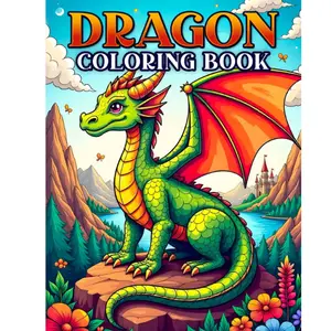 Dragon Coloring Book for Adults and Kids: 50 Hand-Drawn Designs of Fierce & Magical Fantasy Dragons for Stress Relief and Relaxation: Unleash ... – A Mythical Journey for Fantasy Lovers Paperback