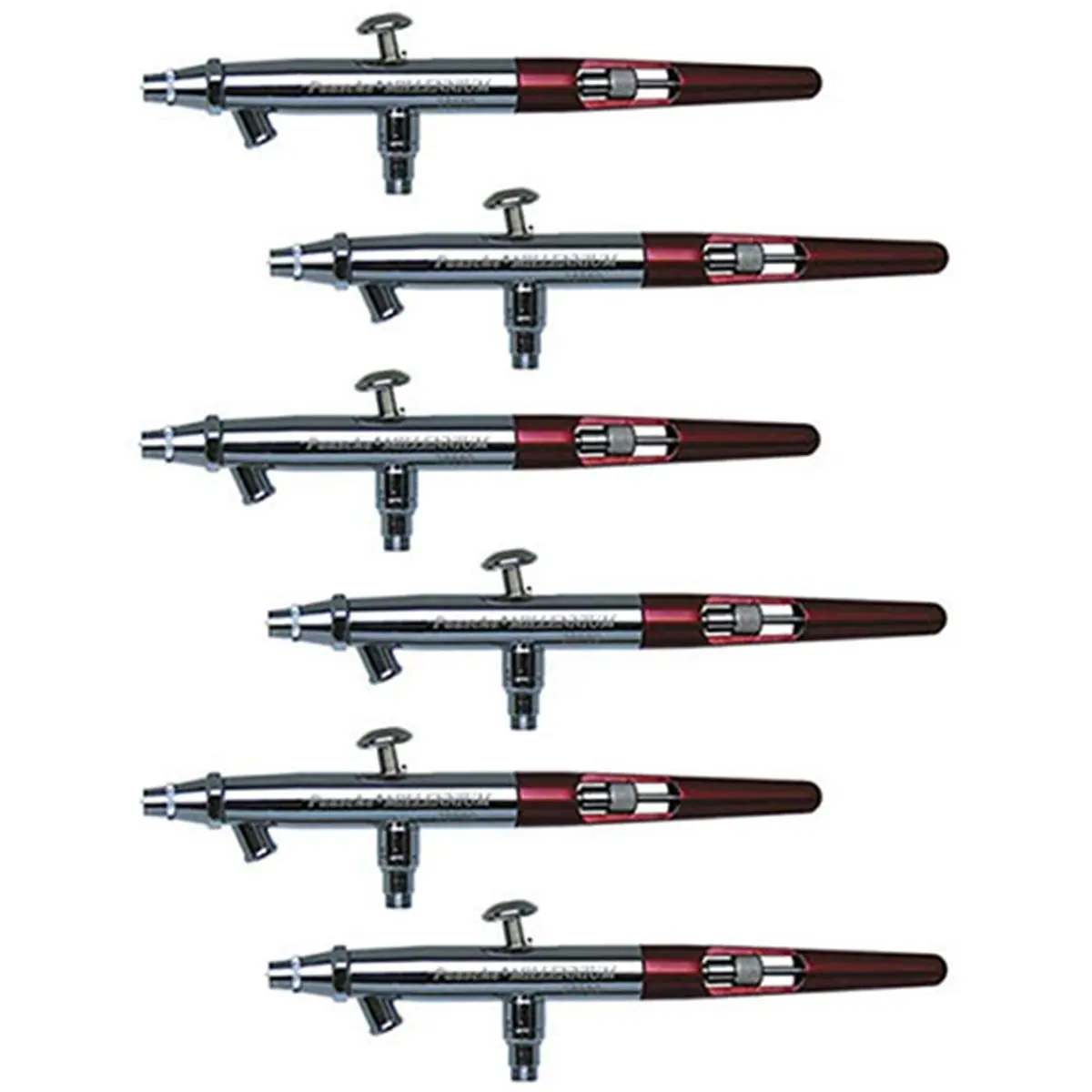212 MAIN Double Action Airbrush with 0.74 mm Nozzle, Medium Head, Handle, and Spray Function for MIL - Pack of 6