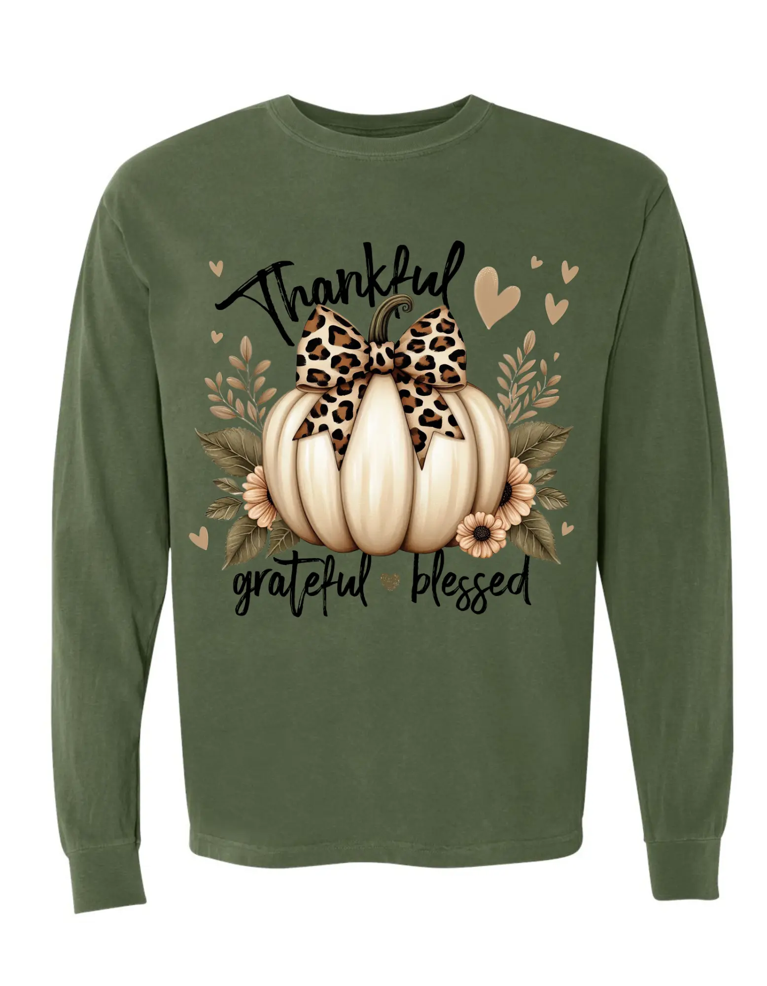 Thankful On comfort color long sleeve