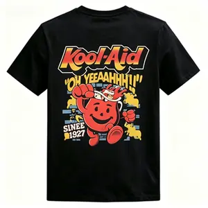 [Cotton]Summer t shirtOh Yeah! Retro Kool-Aid Man Graphic Tee |   Vintage 90s Style Oversized T-ShirtCasualTshirt TrendyTee