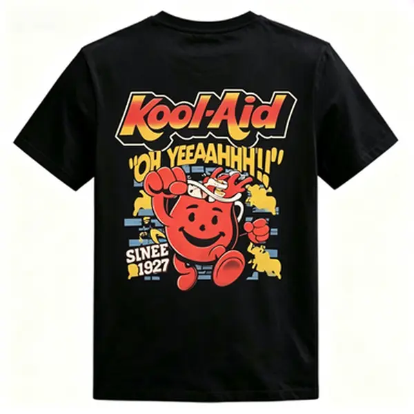[Cotton]Summer t shirtOh Yeah! Retro Kool-Aid Man Graphic Tee |     Vintage 90s Style Oversized T-ShirtCasualTshirt TrendyTee