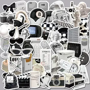 61 and Minimalist Graffiti Stickers, Waterproof Decorative Stickers for Luggage, Pens, Guitars, Notebooks