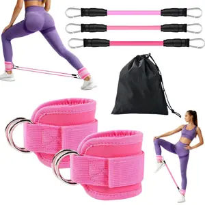 Fitness Ankle Strap, Gym Leg Support Strap, Leg Strength Trainer Leg Exerciser Ankle Loop Buckle Unisex, Gym Workout, Exercise Equipment, Gym Equipment, Workout Equipment, Exercise, Gym Accessories