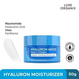 Luxe Organix Hyaluron White Double Collagen Hydra-Cooling Mousturizer 50g