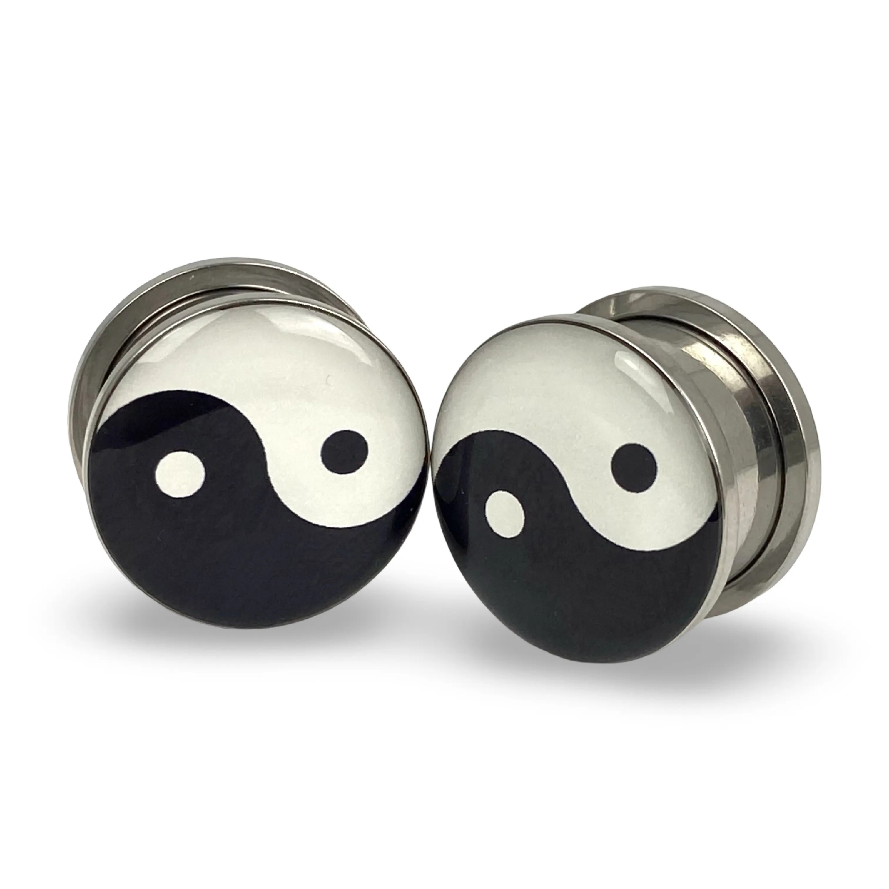 Yin Yang Picture Plugs gauges pair body jewelry Yin Yang Picture Plugs gauges pair body jewelry