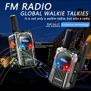 Kayotom 4G analog global PTT intercom with unlimited range, 5000KM global call, stable signal, professional two-way intercom