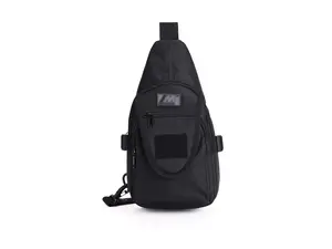 Outdoor Tactical Chest Sling Bag 3.6L Waterproof 1000D Oxford Utility Pack- Black Color
