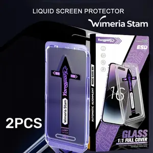 Fish-Shaped Tempered Screen Protector Film, Compatible with Samsung & iPhone Smartphone Models, Transparent Anti-Glare, Dust-Proof, Fingerprint Resistant, Shockproof