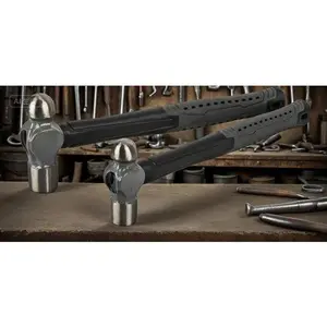 8oz & 16oz Ball Peen Hammer Set for Metalworking, Forged Steel Construction with Shock Reduction Grip, Professional Grade Tool for Blacksmithing and Machining, Durable 2-Piece Hammer Kit with Ergonomic Handle repair  tools rubber mallet