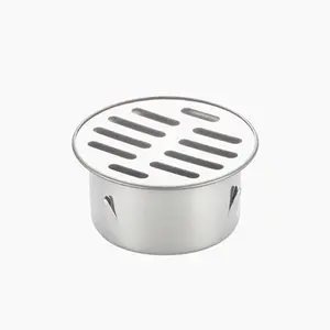 Stainless Steel Flat Floor Drain (Fits 75mm Pipes) | Extra-Thick Stainless Steel: Rust-Proof & Corrosion-Resistant | Flat, Minimalist Design: Discreet & Aesthetic | Drainage & Filtration for Bathrooms, Kitchens, and Balconies