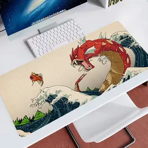 PKM Shiny Gyarados Magikarp Mouse Pad Anime Keyboard Desk Mat Game Mousepad