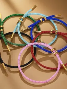 Year of the Ox Lucky String Bracelet, Handmade Multicolor Woven Rope, Color-Resistant Cord, Fortune Enhancing Accessory
