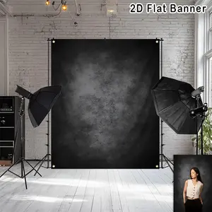 2D Flat Banner, 1pc Dark-to-Light Gradient Photography Backdrop, Polyester Backdrop, Wall hanging backdrop for Newborn, Wedding, Portrait, Birthday, Home Decor - Ideal for Photographers & Videographers, Photography Props