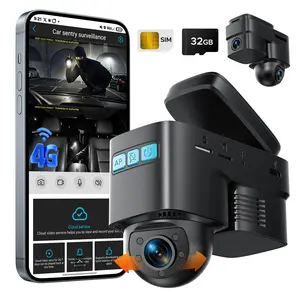 LAMTTO 4G LTE Car Security Camera, Watch Your Car Live Anytime GPS + Abnormal Alert + Accident Recording 7-Day FREE Trial, Then $0.47/Day, Than a Coffee Daily for 24/7 Car Protection!