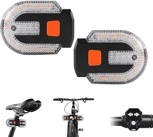 【2026】Bike Tail Lights with Turn Signals,Wireless Remote Control Split Bicycle Rear Lights,5 Modes Safety Warning Turn Signals Light,Cyclist Safety Warning Bike Light