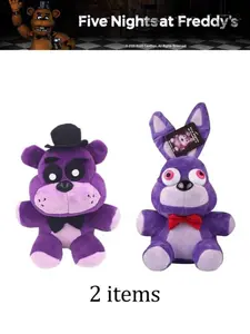 Franco Five Nights at Freddy's Plush Toy 7-Inch, Extra Soft Plush Pillow Companion, Cute Kids Bedding Accessory, All Seasons