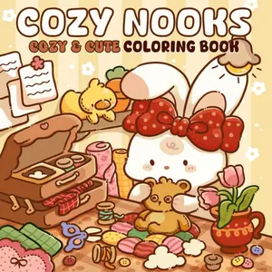 1pc COZY NOOHS coloring book For Adults And Kids,Simple And Big Designs For Relaxat colouring books,Toys suitable for boys and girls, zero foundation drawing to relieve stress coloring book，Christmas gift，Halloween Gift，Back to school gifts