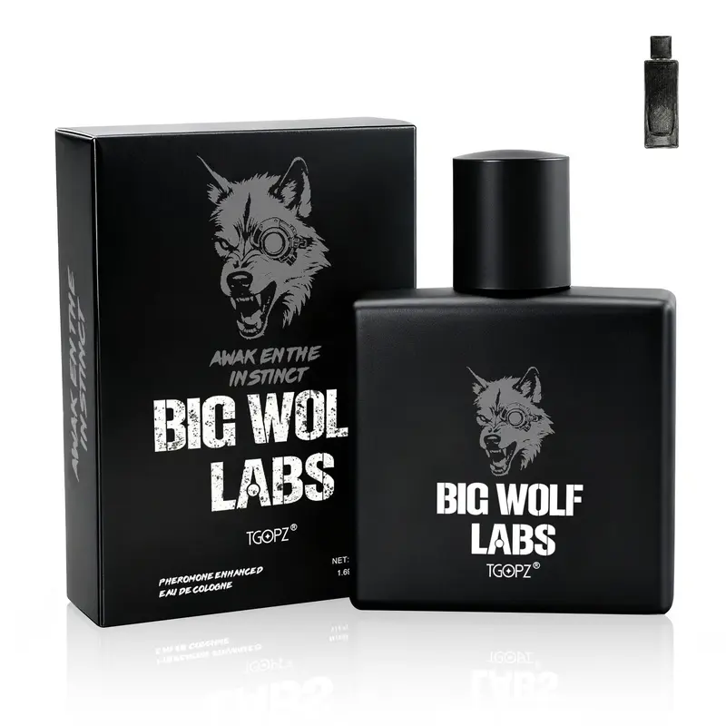 【TGOPZ】Big Wolf Labs Perfume,50 mL / 1.7 fl oz EDP, Pheromone Infused Eau de parfum for man,Magnetic & Sensual, Fresh & Bold Fragrance Spray, Long-Lasting for Dates and Everyday Wear,Vegan & Cruelty-Free,Luxurious Gifts for Boyfriend