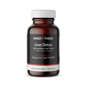 INNERTHERA Liver Detox & Daily Support Supplement with 360 mg Patented Siliphos Milk Thistle with Alpha Lipoic Acid, VitaCholine and NAC, Supports Healthy Liver Function