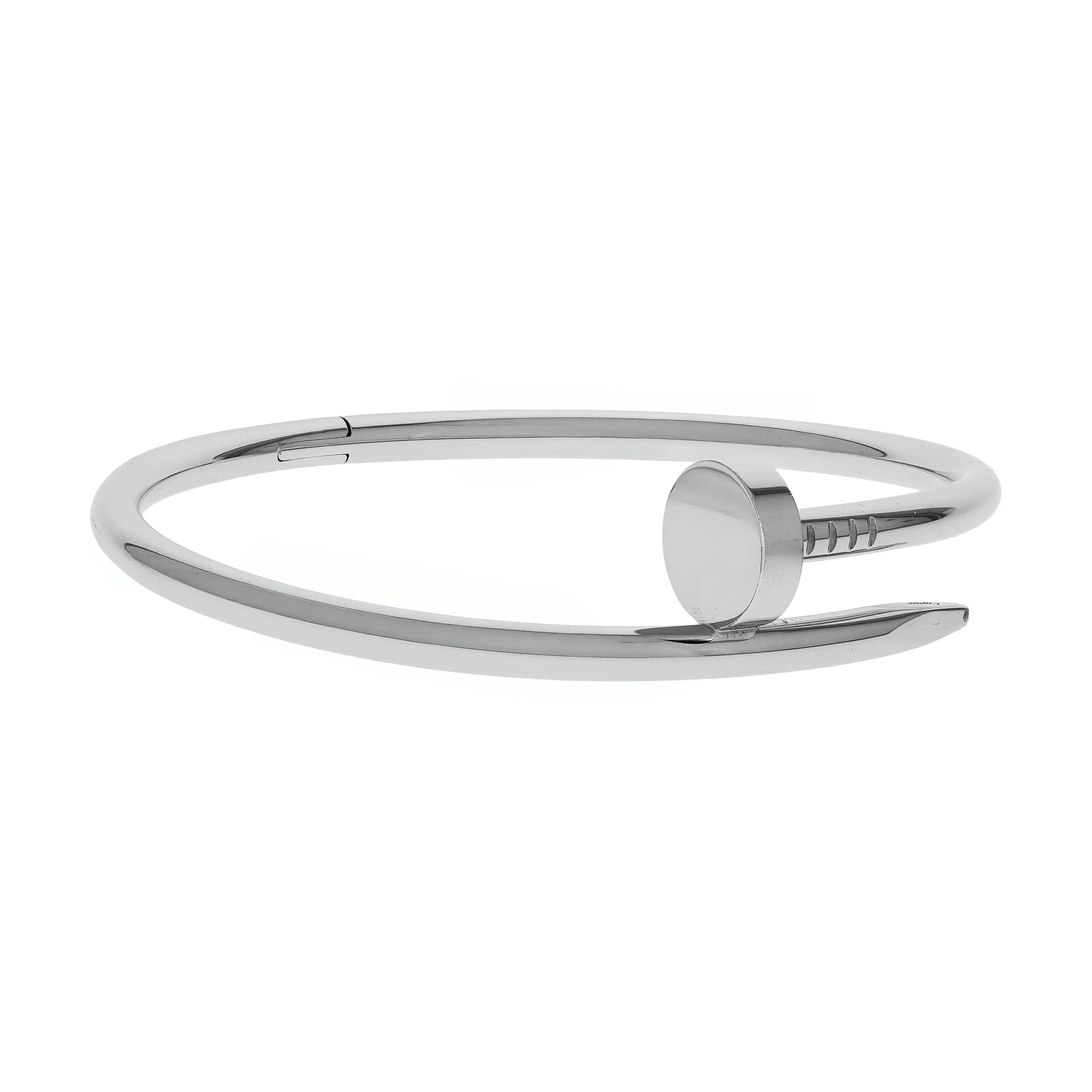Pre-owned Cartier Juste Un Clou Bracelet Size 17