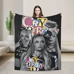 Liv Morgan Tour Blanket  Warm Street Trend Plush Throw Blanket For Couch Bed Travel Office Flannel Bedspread Bed Cover, Valentine's Day Gift, Gift for Him & Her