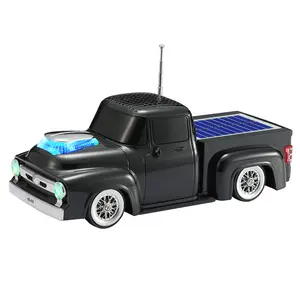 WSTER WS-692 Solar Retro Car Bluetooth Speaker, supports USB, TF card, AUX port, FM radio, and TWS pairing. Suitable for indoor and outdoor use, parties, beaches, birthday gifts, and other occasions. Subwoofer, TikTokShopBlackFriday