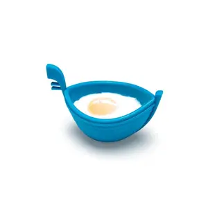 Kitchen practical water wave egg boat water boiled egg maker mold silicone DIY ship boiled egg maker DIY cake frying mold