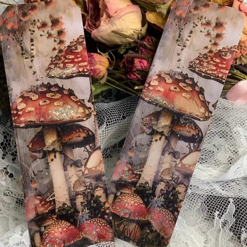 Medium Handmade laminate bookmark, art for your books. Glossy finish