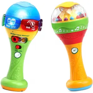 LeapFrog Learn and Groove Shakin' Colors Maracas with Light-Up Dome & Colorful Shaker Beads for Early Learning and Motor Skills Development