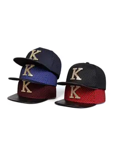 Unisex K Letter Metal Buckle Baseball Cap, Adjustable Sun Protection Casual Hat for Spring & Fall, Outdoor Travel Beach Vacation
