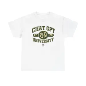 Chat GPT University Tee | Collegiate Logo, 2020 Emblem