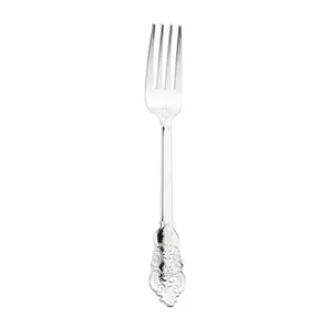 Shiny Baroque Silver Plastic Forks