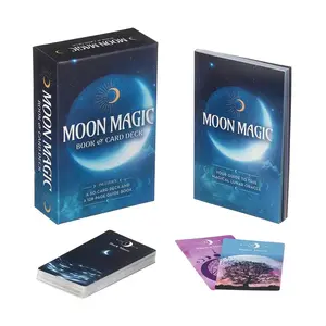 Moon Magic Arcturus Oracle Card Deck Kit - Divination, Spiritual Practice Tool for 12 Years Above, Includes Guide Book for Spellcasting, Meditation, Self-Transformation Guidance