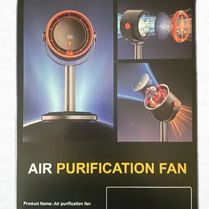 Portable Desktop Air Purification Fan - Adjustable Speed, Cooling Function, Air Cleaning Capability