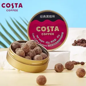 COSTA Classic Black Coffee Flavor Coffee Candy, 45g/Box Candies, Jellies, Chocolates, Hard Candies, Soft Candies, Flavor Candies, Chocolates. New Year Celebrations Gatherings Camping Picnics Business Trips Travel