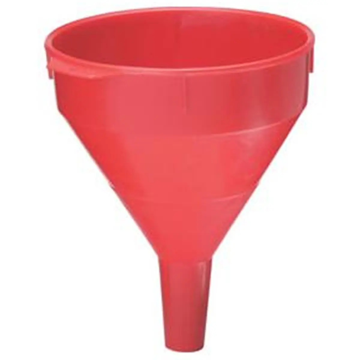 Plews Rugged Corrosion Resistant Plastic Funnel for Filtration & Handy Hanging Job, 2 qt Capacity, 7 in Diameter, Hanging Loop, Straining Screen, 1 in OD Tip