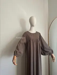 Winter Abaya - Balloon Sleeve