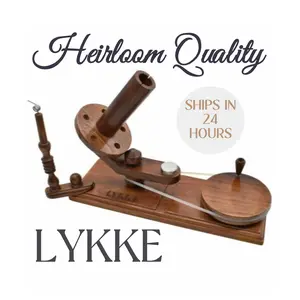 Yarn Ball Winder Lykke Indian Rosewood LYKKE Wooden Ball Winder Gift Idea For Knitter Crocheter Keepsake Quality Handmade Crafted in India