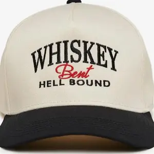 Whiskey Bent Hell Bound Baseball Cap - Classic Design with Embroidered Logo, Ideal for Casual Wear