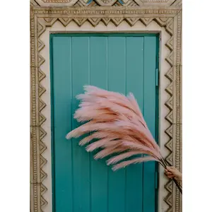 Large Faux Pampas Grass Artificial - Light Pink