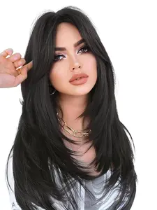 Human Hair Clip in Hair Toppers for Women, 10 Inch 180% Density Handmade French/Curtain Bangs Wig, Natural Hairline 12x13cm Butterfly Base Fits Thin Hair Women, Fluffy Natural Wig