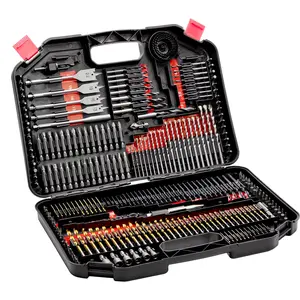 fathersdaygift  VEVOR Drill Bit Set, 246 Pieces Drill and Driver Bit Set, Screwdriver Bit Set Suitable for Wood Metal Cement Drilling and Screw Driving, Drill Bit Sets Combo Kit Assorted in Organized Carrying Case