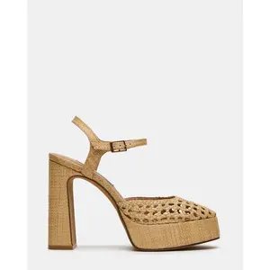 Steve Madden LEXIE RAFFIA NATURAL