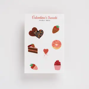 Valentine's Sweets Sticker Sheet Valentine's Sweets Sticker Sheet
