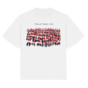 RebelRags Shop American Horror Story Men's T-Shirt Short Sleeve Crew Neck Fitted Casual Summer Medium Length Soft Cotton Classic Fit