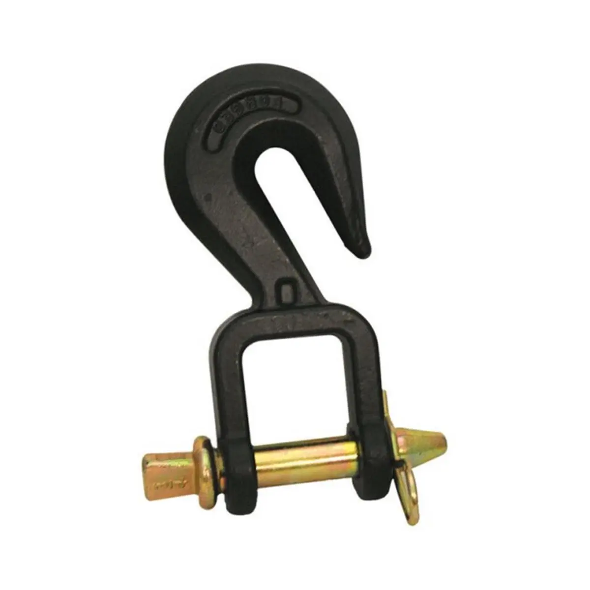 212 MAIN Speeco S49051600 Tractor Drawbar Hook - 0.75 in., Chain Compatible, For 5/16"-1/2" Chain, 5/16" to 1/2" Fit, Drop Forged, Heat-Treated, 0.8" H x 5" W x 6.1" L, 1-5/8" Thick, 3 lbs, 9,200 lb Capacity, Fits Tractor Drawbars