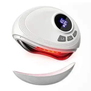 SHMHE Smart Electric Gua Sha Tool for Face Sculpting & Massaging with 9-Level Heat Vibration & Red Light Anti-Aging Neck Lift Waterproof Sensitive Facial Brush