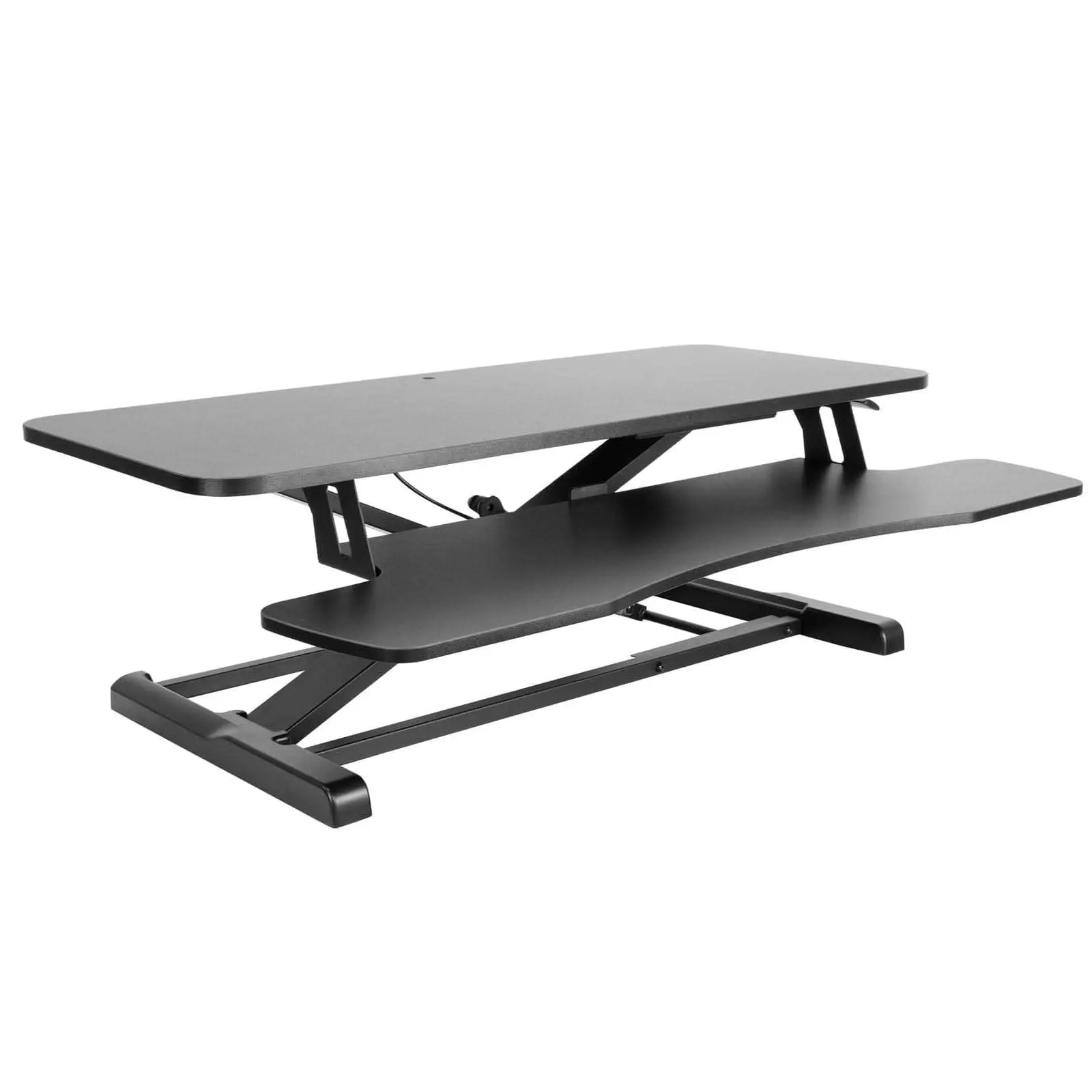 Mount-It! Tabletop Height-Adjustable Standing Desk Converter, Laptop Stand for Computer & Monitors – Supports Posture Improvement for Office, Study, Gaming & Everyday Computer Use