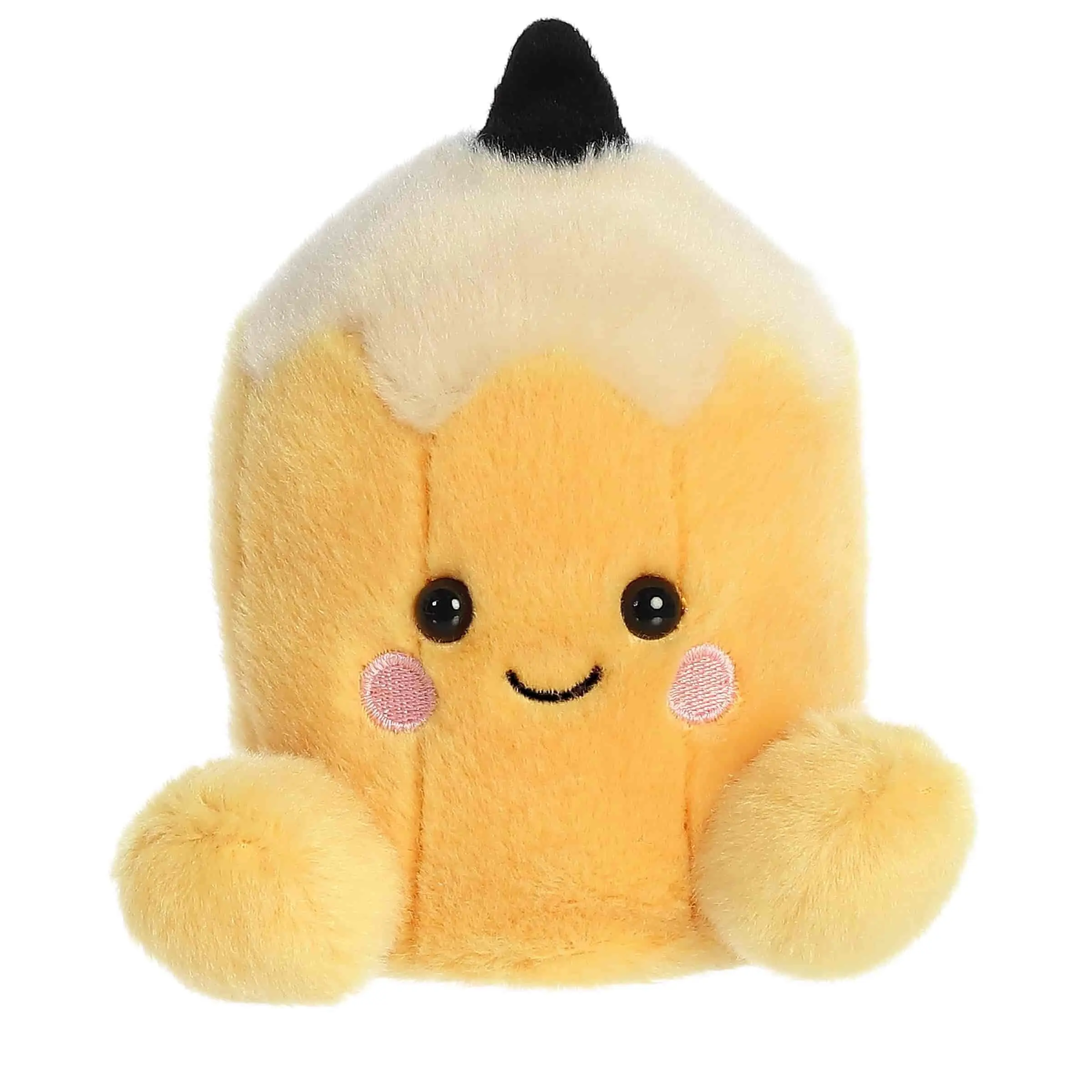 Palm Pals Adorable Tike Pencil 5 inch Yellow Mini Soft Plush Collectable Stuffed Animal