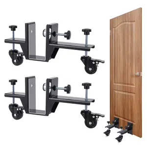 COZONY 2pc Heavy Duty Door Installation Kit, 300 lb Capacity Adjustable Panel Dolly for 0–2.99" Doors, One-Person Door Hanging Tool